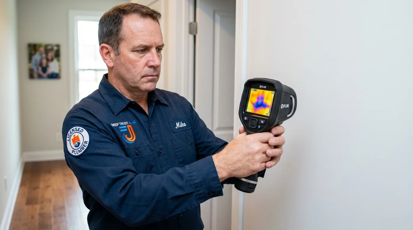 Thermal imaging leak detection by Johns Plumbing LLC in Rocklin